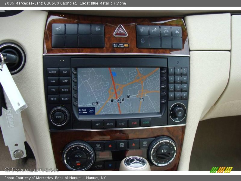 Cadet Blue Metallic / Stone 2006 Mercedes-Benz CLK 500 Cabriolet