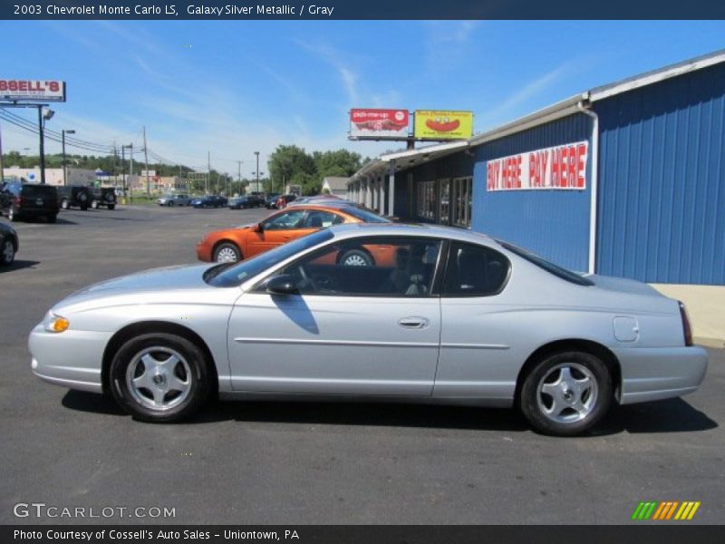 Galaxy Silver Metallic / Gray 2003 Chevrolet Monte Carlo LS