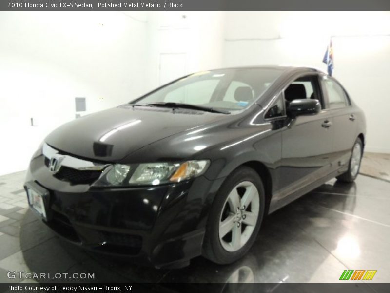 Polished Metal Metallic / Black 2010 Honda Civic LX-S Sedan