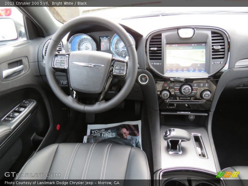 Bright White / Black 2013 Chrysler 300 S V6