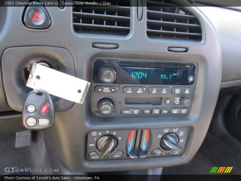 Galaxy Silver Metallic / Gray 2003 Chevrolet Monte Carlo LS