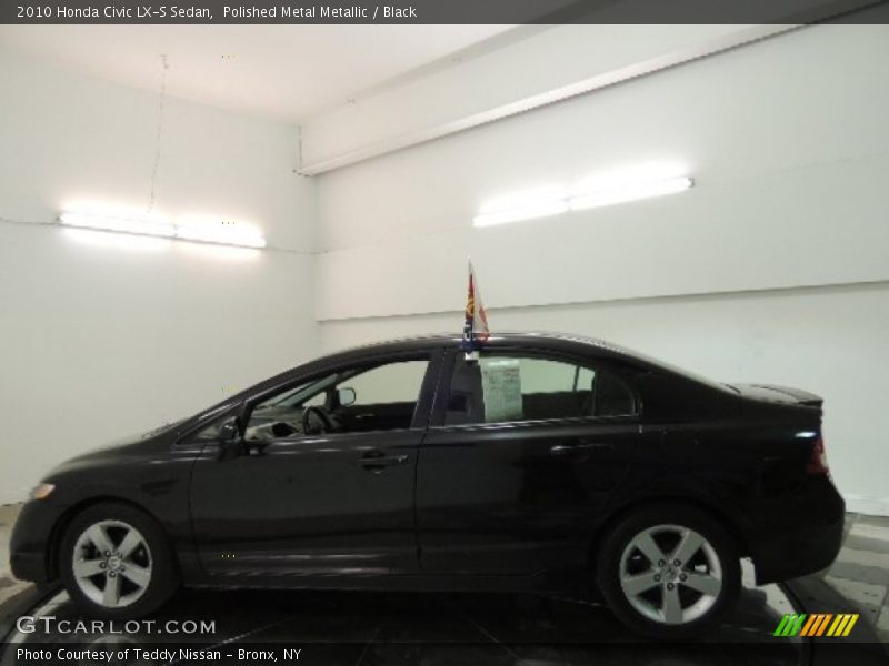 Polished Metal Metallic / Black 2010 Honda Civic LX-S Sedan