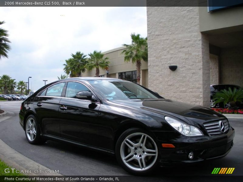 Black / Black 2006 Mercedes-Benz CLS 500