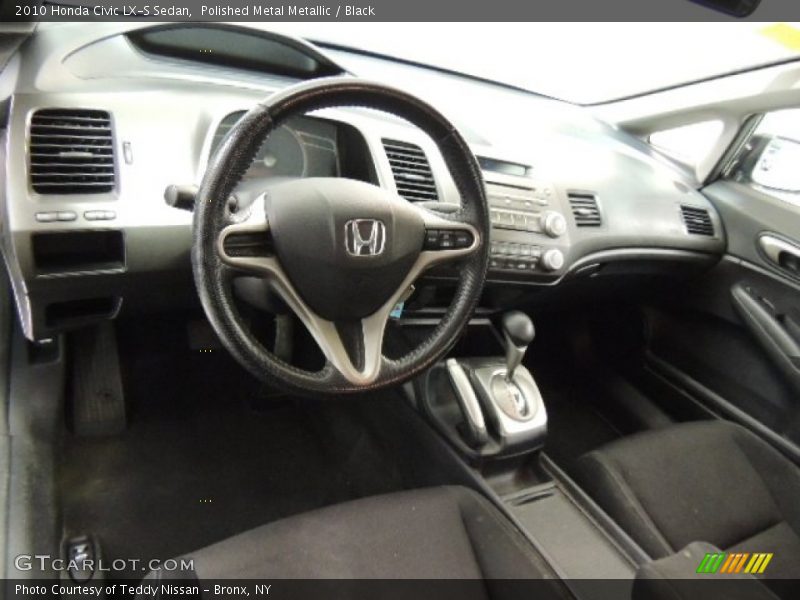 Polished Metal Metallic / Black 2010 Honda Civic LX-S Sedan