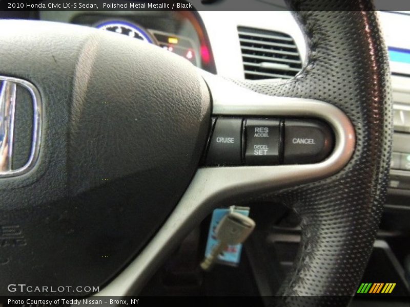Polished Metal Metallic / Black 2010 Honda Civic LX-S Sedan