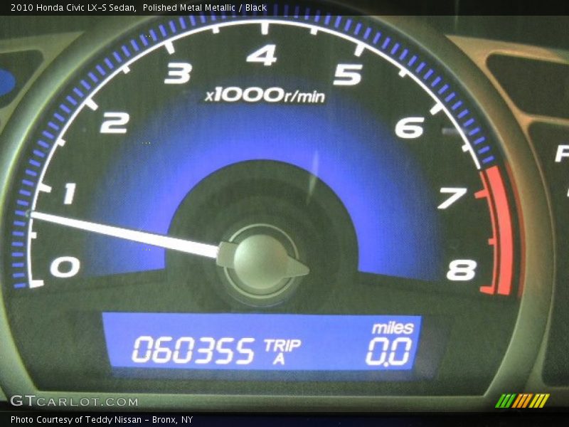 Polished Metal Metallic / Black 2010 Honda Civic LX-S Sedan