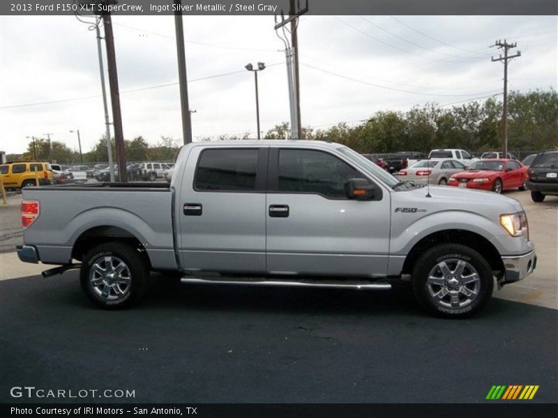 Ingot Silver Metallic / Steel Gray 2013 Ford F150 XLT SuperCrew