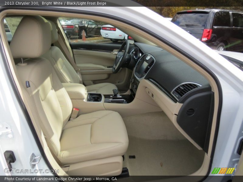 Bright White / Black/Light Frost Beige 2013 Chrysler 300