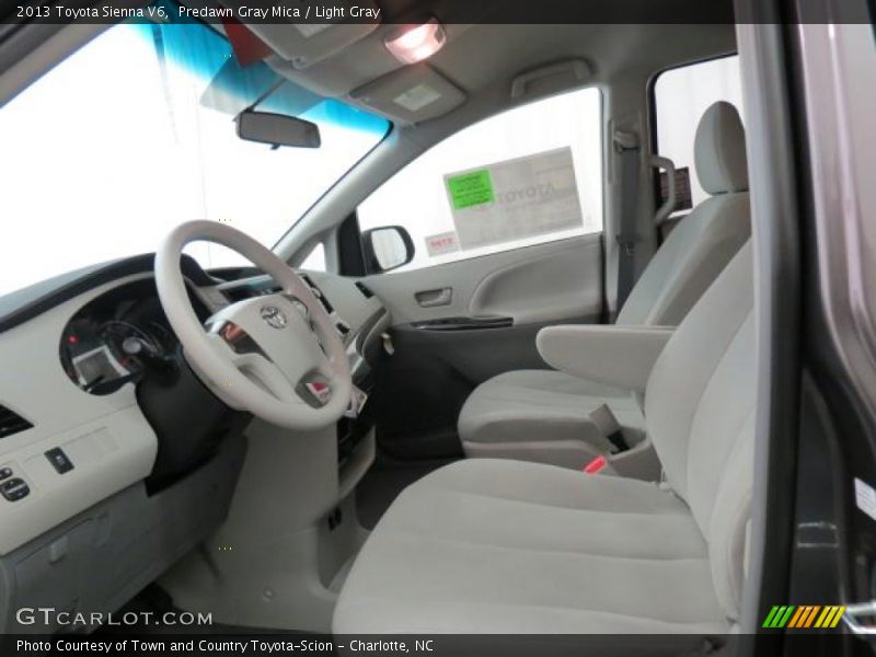 Predawn Gray Mica / Light Gray 2013 Toyota Sienna V6