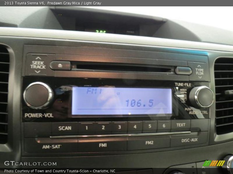 Predawn Gray Mica / Light Gray 2013 Toyota Sienna V6