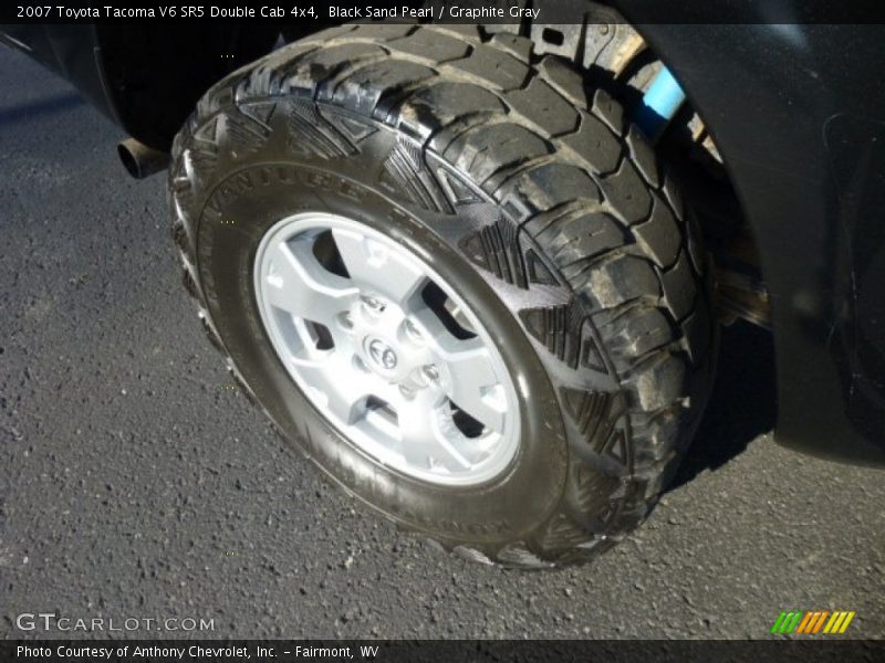 Black Sand Pearl / Graphite Gray 2007 Toyota Tacoma V6 SR5 Double Cab 4x4