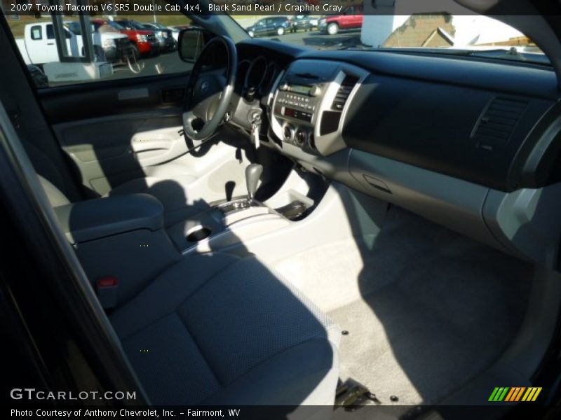 Black Sand Pearl / Graphite Gray 2007 Toyota Tacoma V6 SR5 Double Cab 4x4