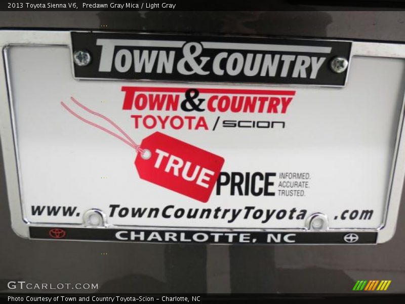 Predawn Gray Mica / Light Gray 2013 Toyota Sienna V6