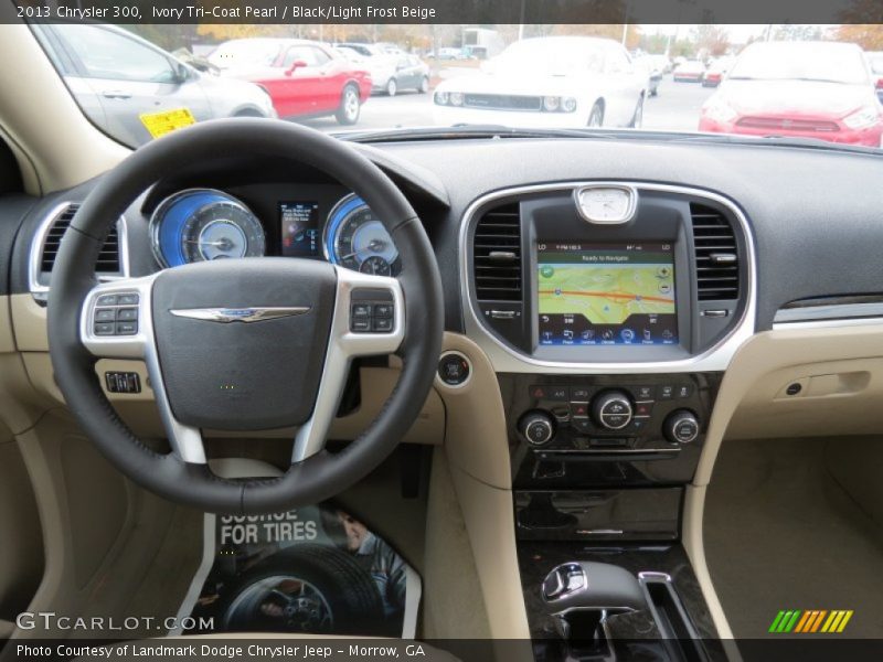 Ivory Tri-Coat Pearl / Black/Light Frost Beige 2013 Chrysler 300