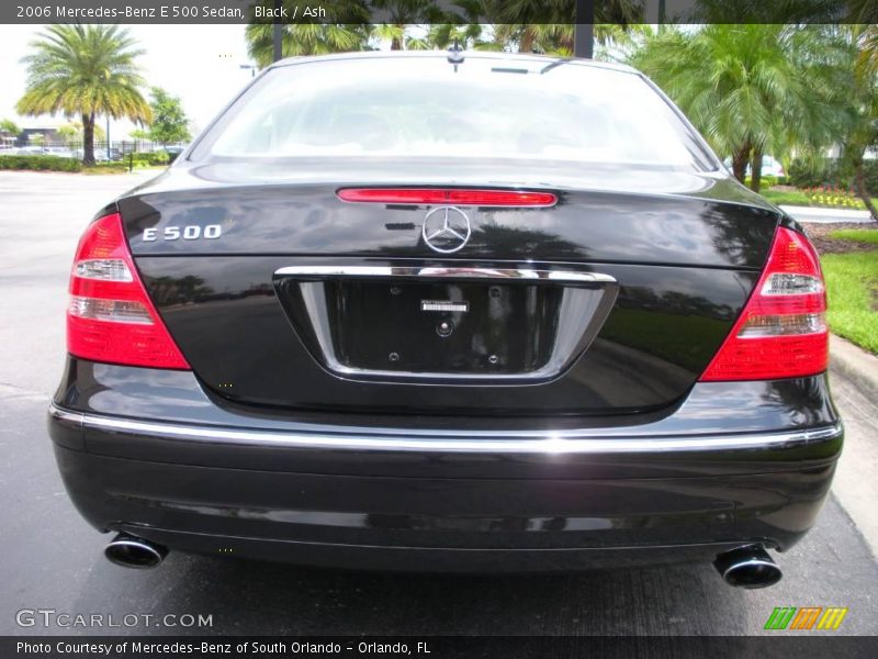 Black / Ash 2006 Mercedes-Benz E 500 Sedan