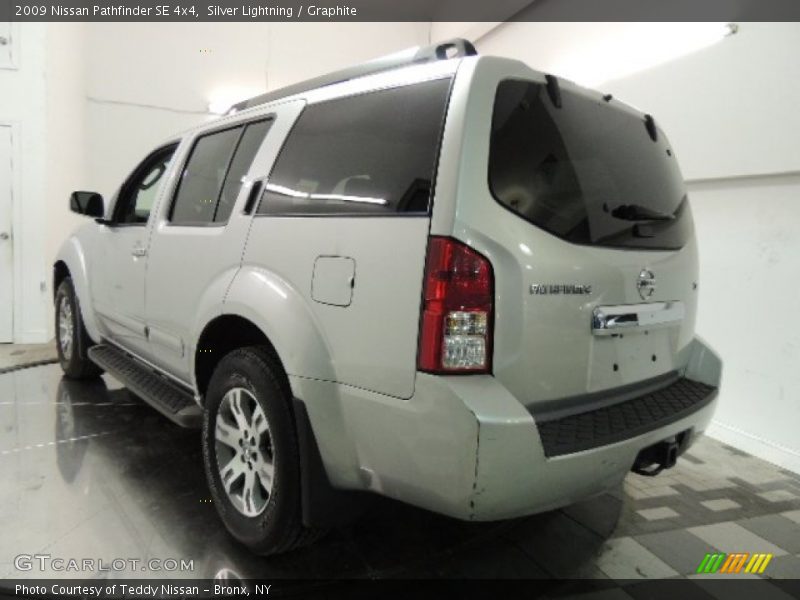 Silver Lightning / Graphite 2009 Nissan Pathfinder SE 4x4