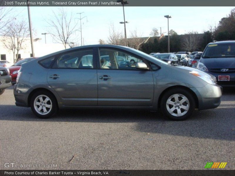 Tideland Gray Green Pearl / Ivory/Brown 2005 Toyota Prius Hybrid