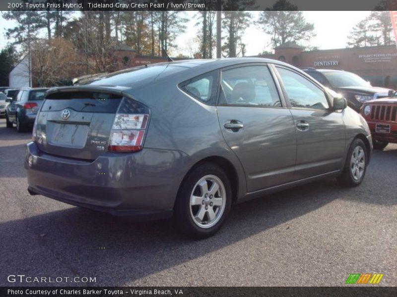 Tideland Gray Green Pearl / Ivory/Brown 2005 Toyota Prius Hybrid
