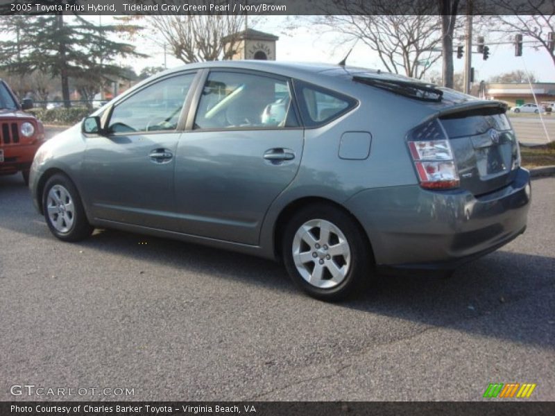 Tideland Gray Green Pearl / Ivory/Brown 2005 Toyota Prius Hybrid