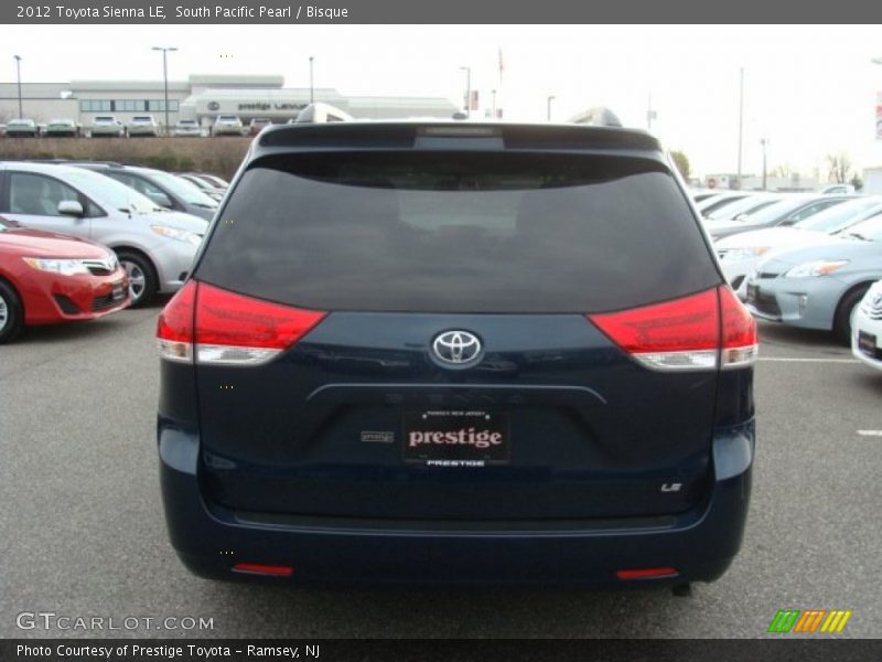 South Pacific Pearl / Bisque 2012 Toyota Sienna LE