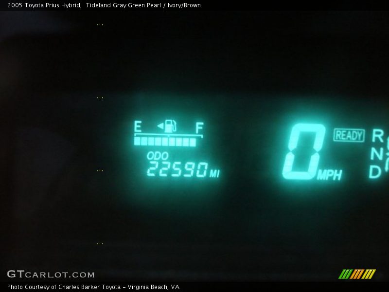 Tideland Gray Green Pearl / Ivory/Brown 2005 Toyota Prius Hybrid