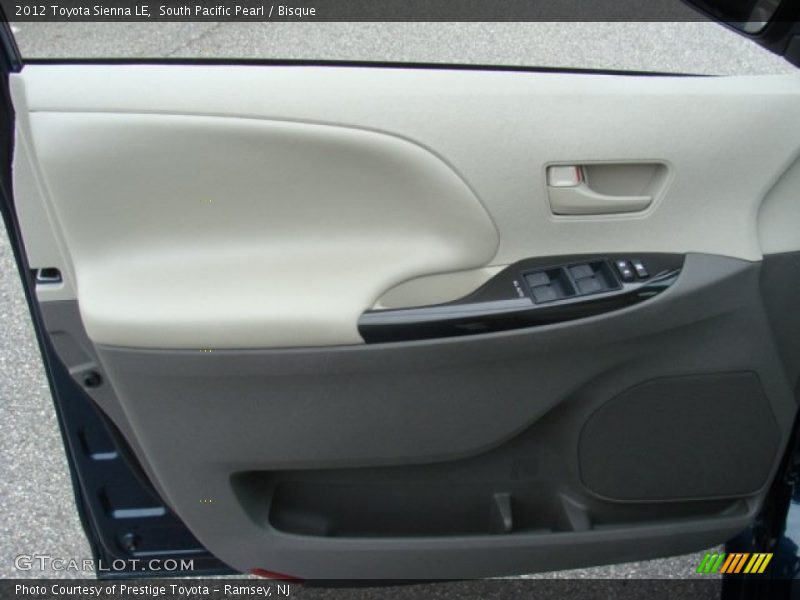 South Pacific Pearl / Bisque 2012 Toyota Sienna LE