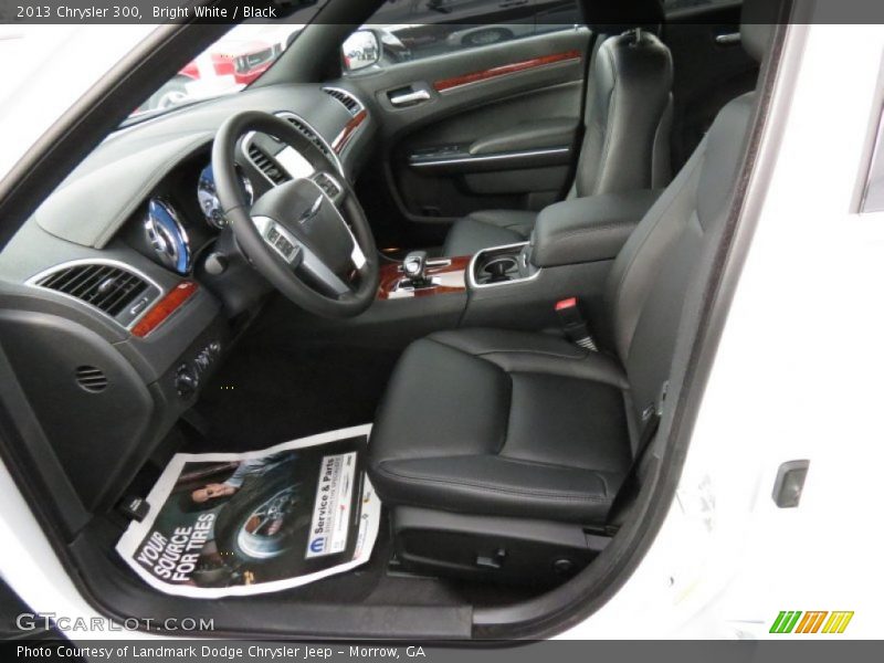 Bright White / Black 2013 Chrysler 300