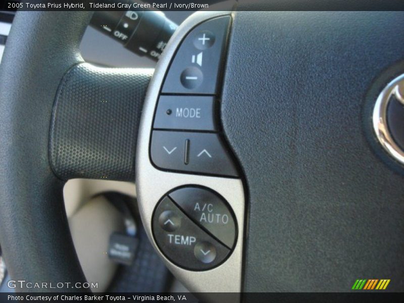 Tideland Gray Green Pearl / Ivory/Brown 2005 Toyota Prius Hybrid
