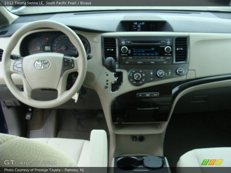 South Pacific Pearl / Bisque 2012 Toyota Sienna LE