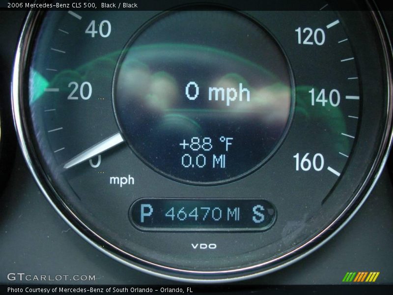Black / Black 2006 Mercedes-Benz CLS 500