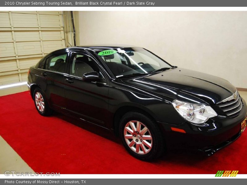 Brilliant Black Crystal Pearl / Dark Slate Gray 2010 Chrysler Sebring Touring Sedan