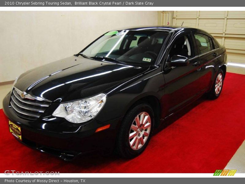 Brilliant Black Crystal Pearl / Dark Slate Gray 2010 Chrysler Sebring Touring Sedan