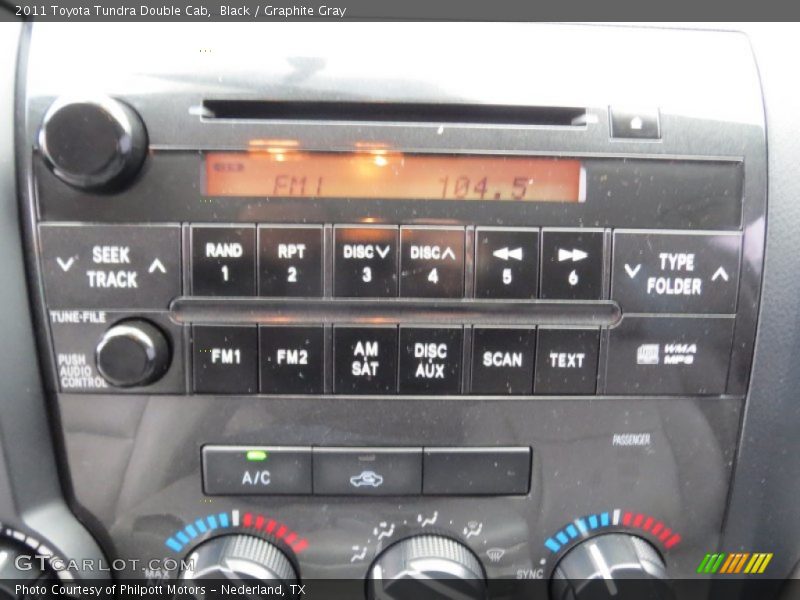 Black / Graphite Gray 2011 Toyota Tundra Double Cab