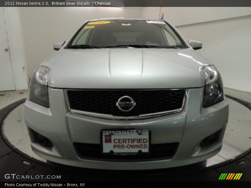 Brilliant Silver Metallic / Charcoal 2012 Nissan Sentra 2.0