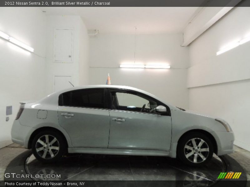 Brilliant Silver Metallic / Charcoal 2012 Nissan Sentra 2.0