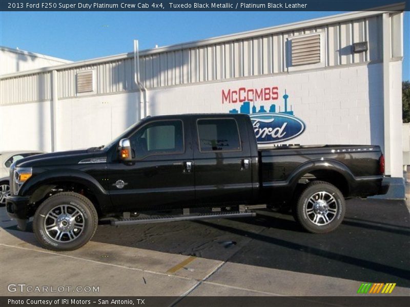 Tuxedo Black Metallic / Platinum Black Leather 2013 Ford F250 Super Duty Platinum Crew Cab 4x4