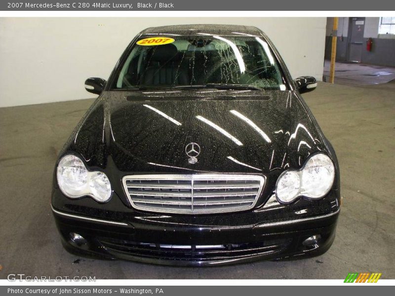 Black / Black 2007 Mercedes-Benz C 280 4Matic Luxury
