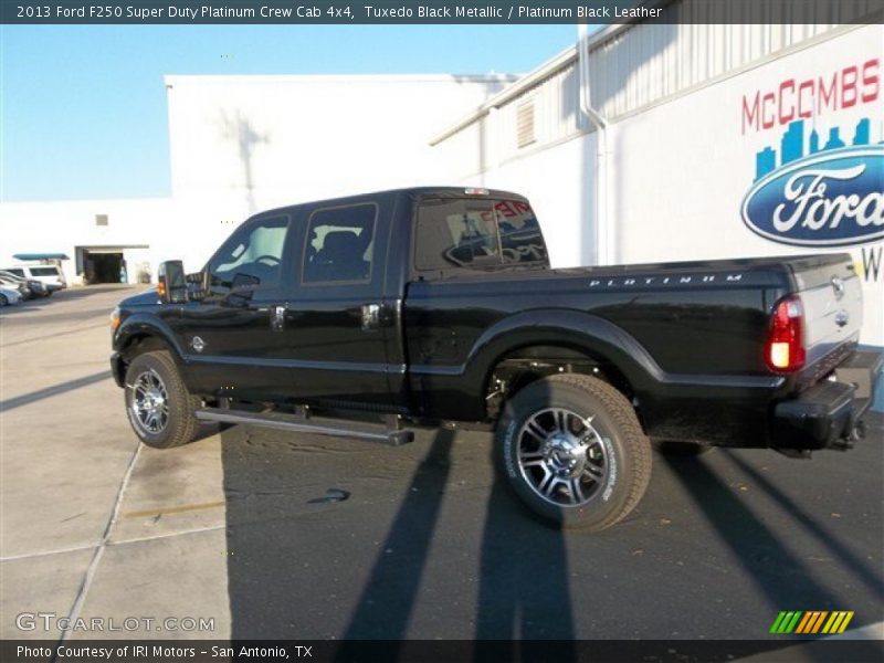 Tuxedo Black Metallic / Platinum Black Leather 2013 Ford F250 Super Duty Platinum Crew Cab 4x4