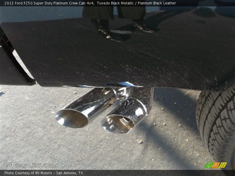 Exhaust of 2013 F250 Super Duty Platinum Crew Cab 4x4