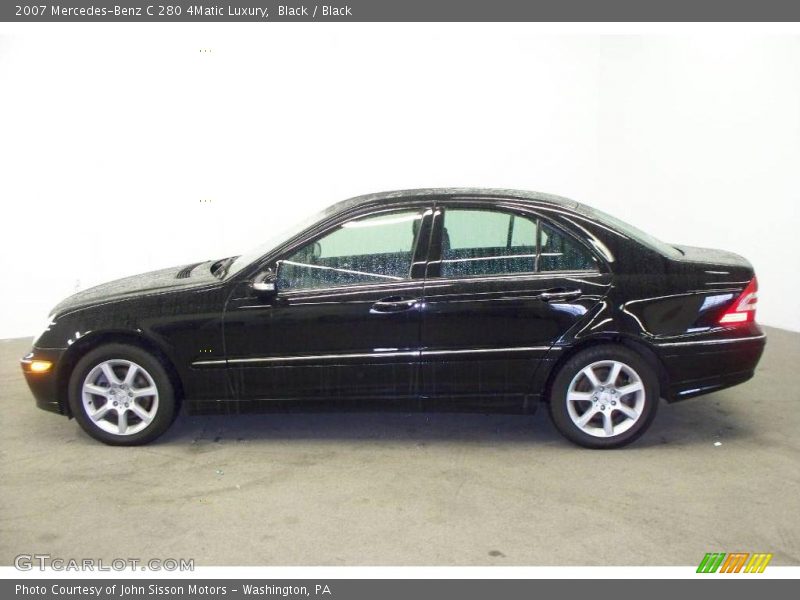Black / Black 2007 Mercedes-Benz C 280 4Matic Luxury