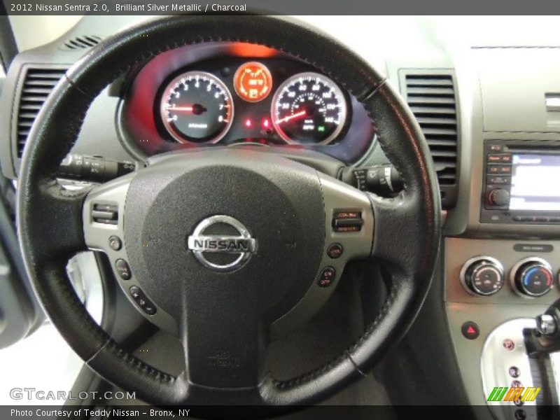 Brilliant Silver Metallic / Charcoal 2012 Nissan Sentra 2.0
