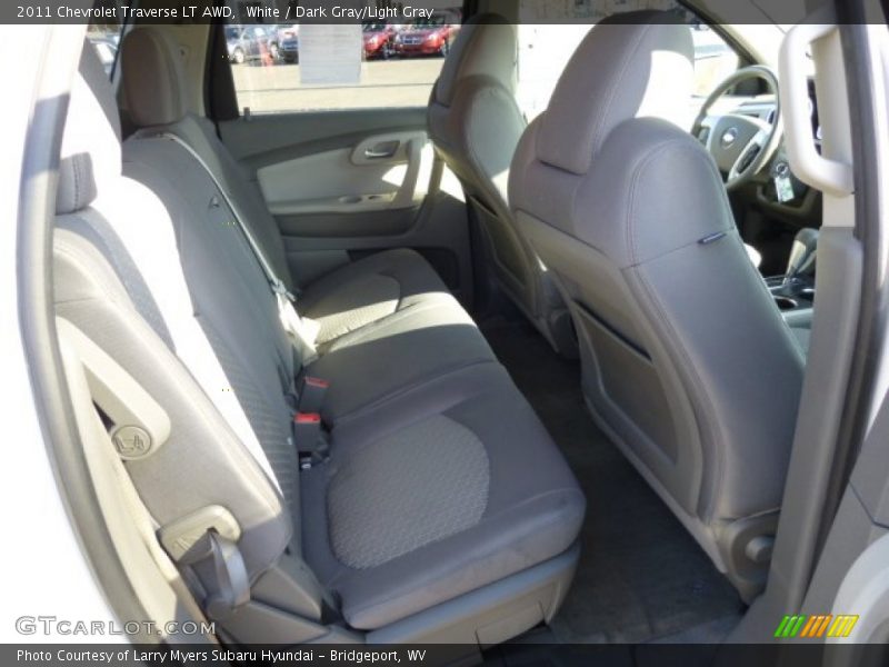 White / Dark Gray/Light Gray 2011 Chevrolet Traverse LT AWD