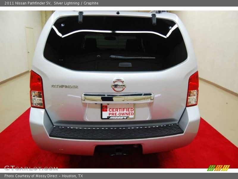 Silver Lightning / Graphite 2011 Nissan Pathfinder SV