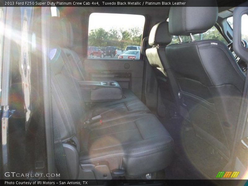 Tuxedo Black Metallic / Platinum Black Leather 2013 Ford F250 Super Duty Platinum Crew Cab 4x4