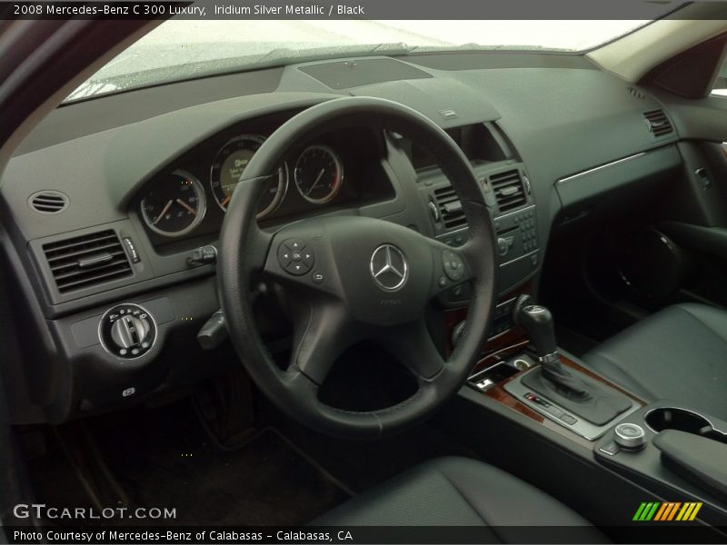 Iridium Silver Metallic / Black 2008 Mercedes-Benz C 300 Luxury