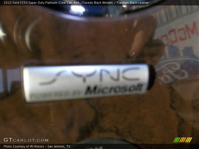 Tuxedo Black Metallic / Platinum Black Leather 2013 Ford F250 Super Duty Platinum Crew Cab 4x4