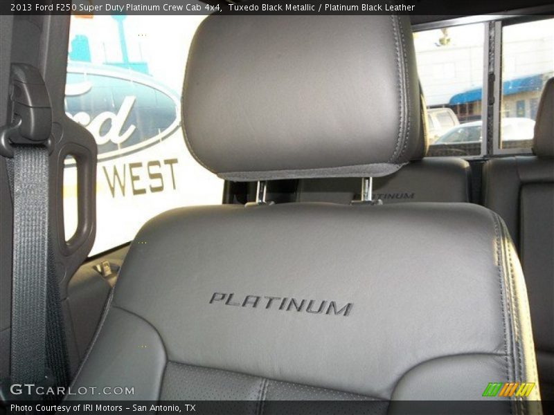 Tuxedo Black Metallic / Platinum Black Leather 2013 Ford F250 Super Duty Platinum Crew Cab 4x4