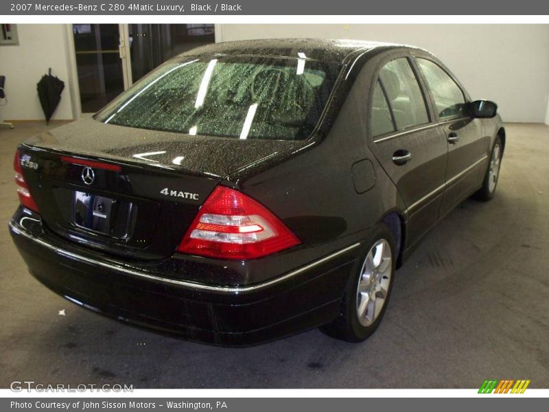 Black / Black 2007 Mercedes-Benz C 280 4Matic Luxury