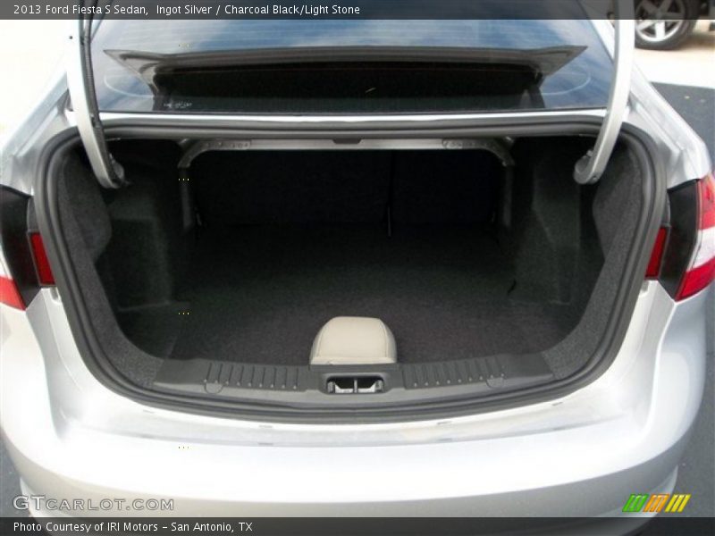 Ingot Silver / Charcoal Black/Light Stone 2013 Ford Fiesta S Sedan