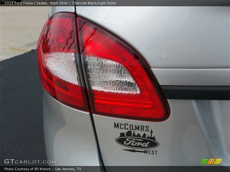 Ingot Silver / Charcoal Black/Light Stone 2013 Ford Fiesta S Sedan